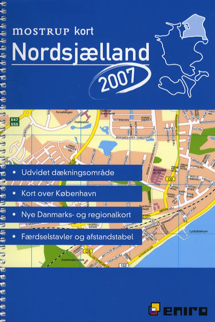 Mostrup kort Nordsjælland