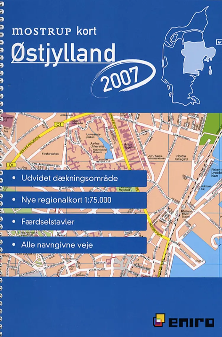 Mostrup kort Østjylland