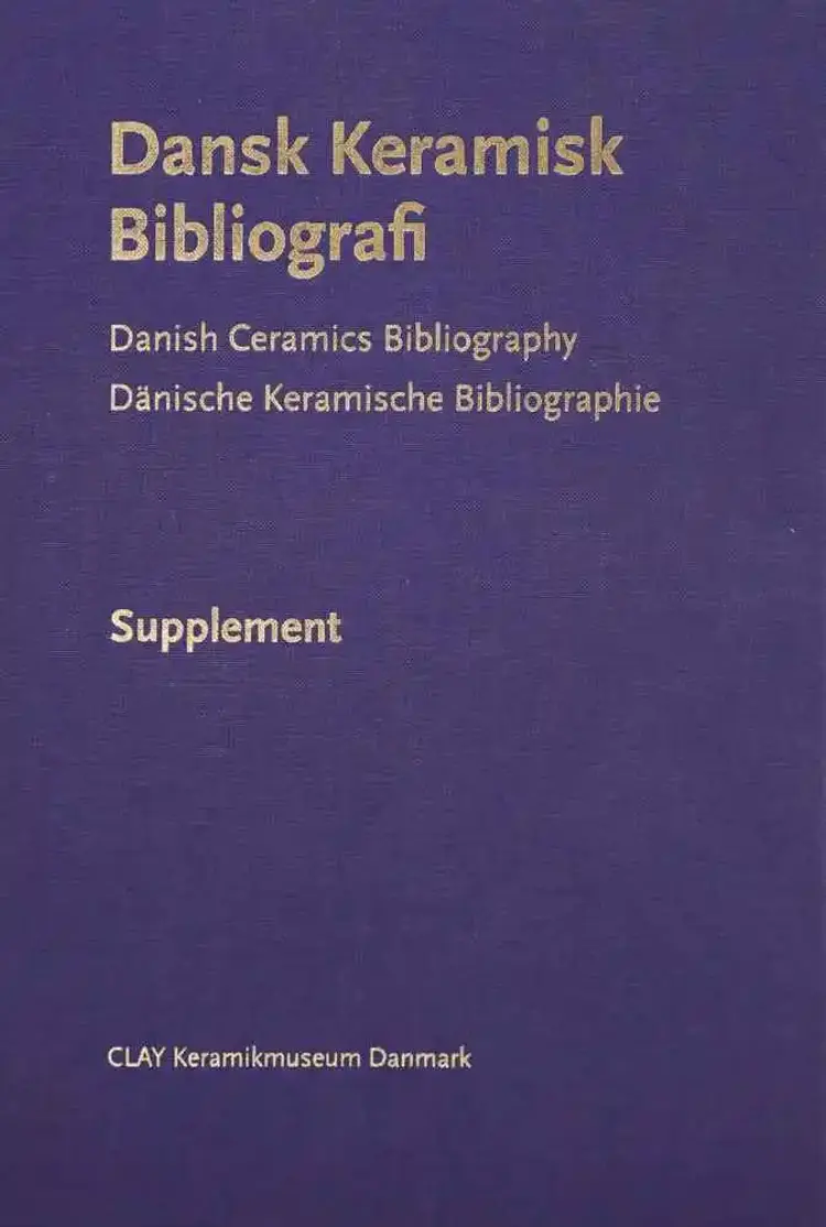 Dansk keramisk bibliografi af Gunnar Jakobsen