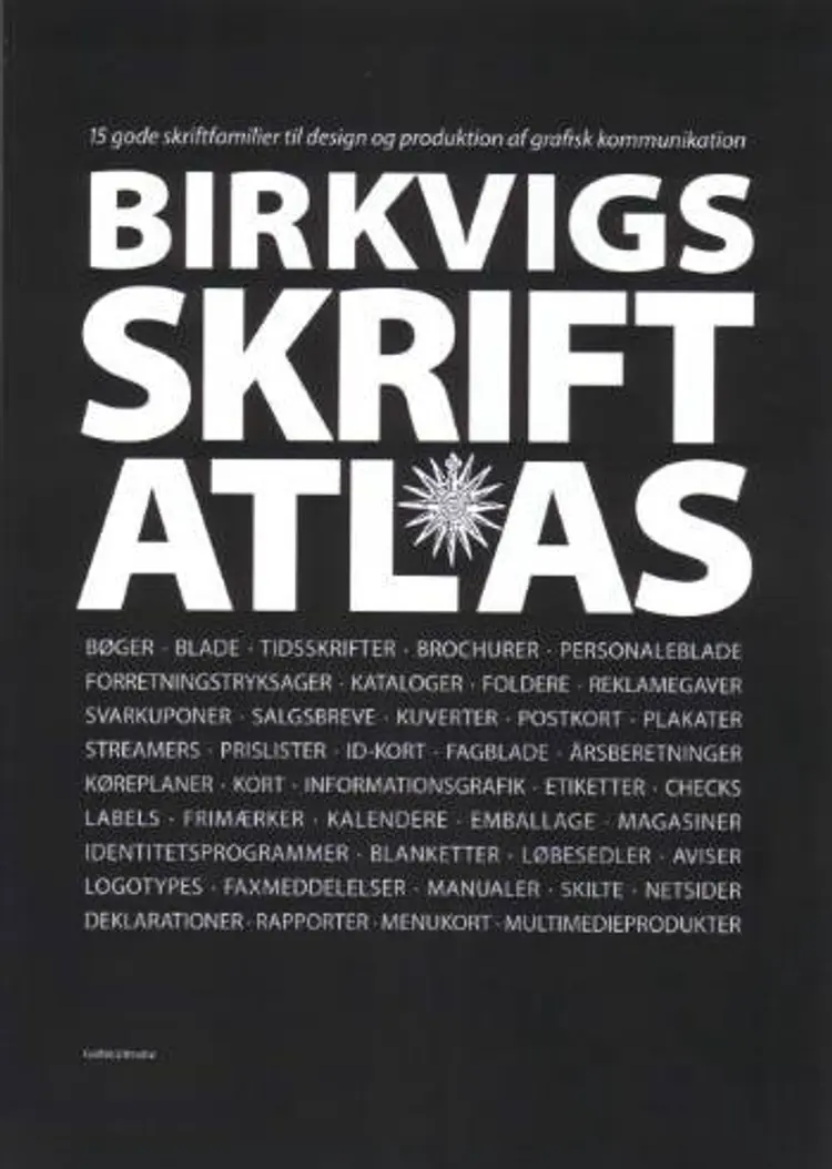 Birkvigs skriftatlas af Henrik Birkvig