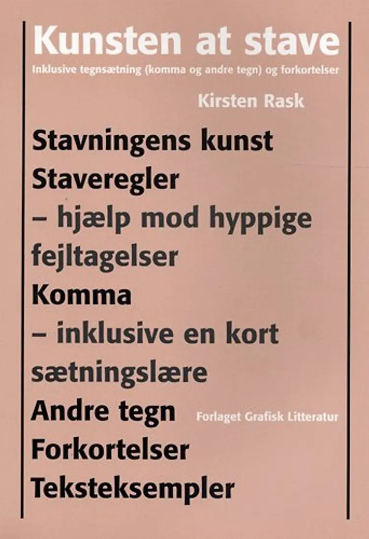 Kunsten at stave af Kirsten Rask