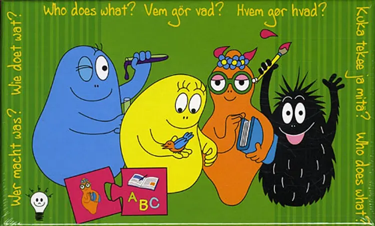 Puslespil: Barbapapa - Hvem gør hvad ?