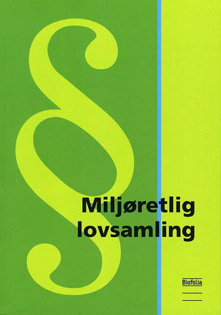 Miljøretlig lovsamling af Helle Tegner Anker