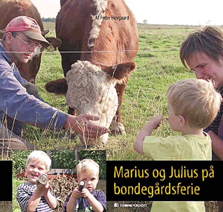 Marius og Julius på bondegårdsferie af Peder Hovgaard
