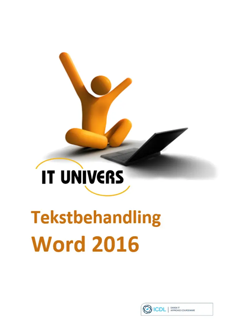 ICDL - tekstbehandling, Word 2016 af Charlotte Cederstrøm
