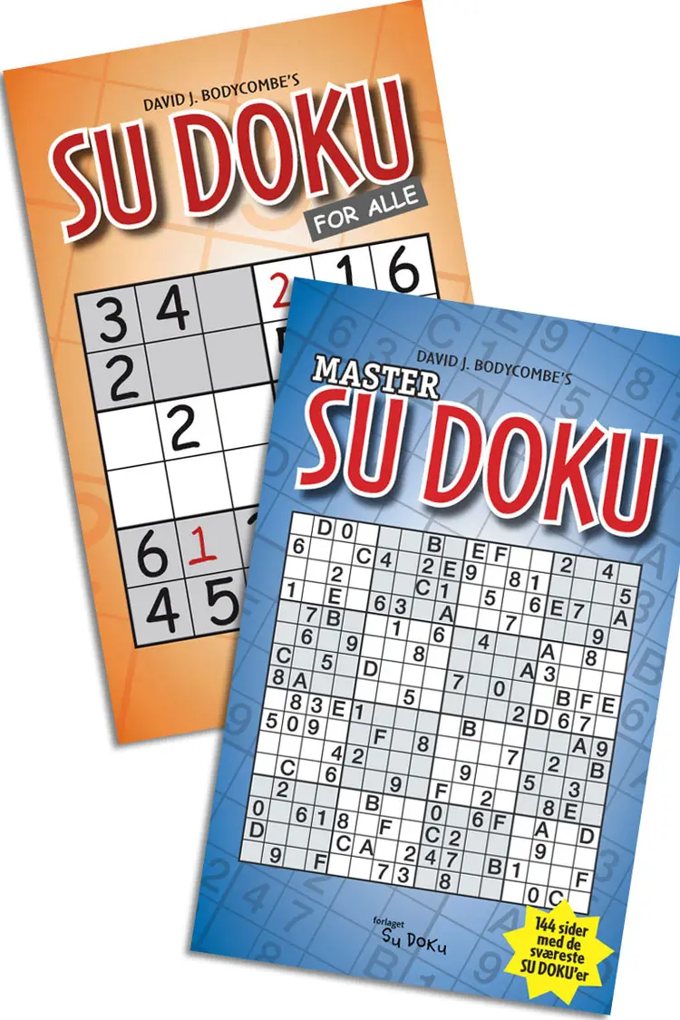 SAMPAK. SUDOKU FOR ALLE + MASTER.. SUDO af .