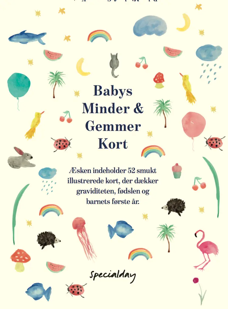 Babys Minder & Gemmer Kort Display med 6 pakker af Rikke Max Lénart