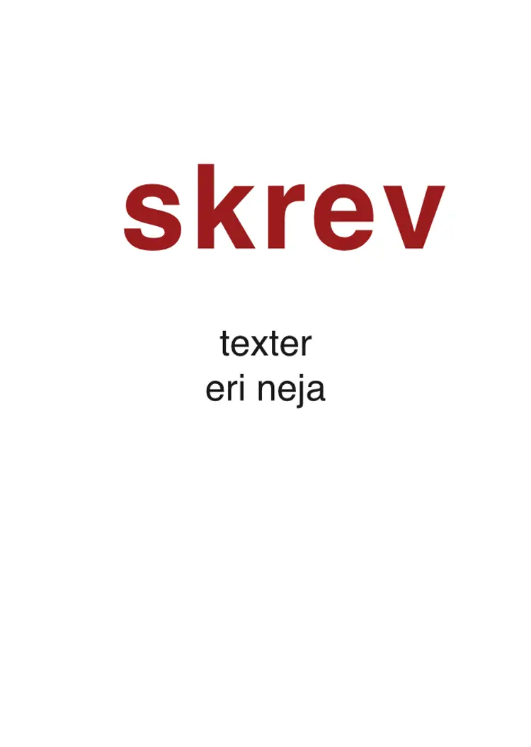 SKREV af Eri Neja