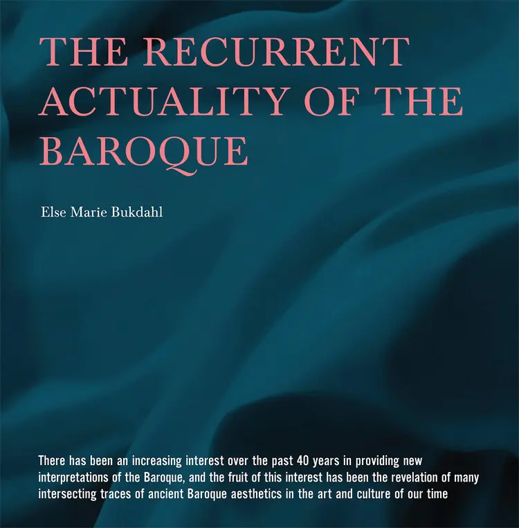 The Recurrent Actuality of the Baroque af Else Marie Bukdahl