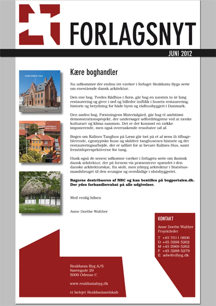 ForlagsNYT Juni 2012 af Anne Dorthe Walther/Realdania Byg