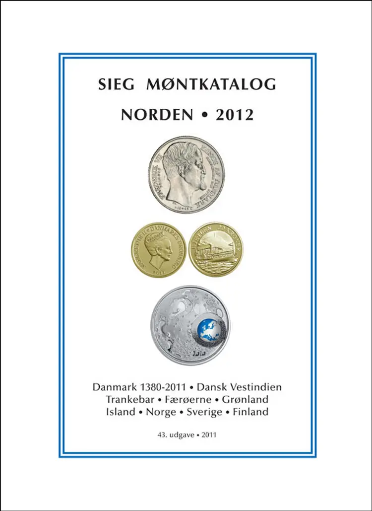 Sieg's møntkatalog 2012 af Jan Bendix