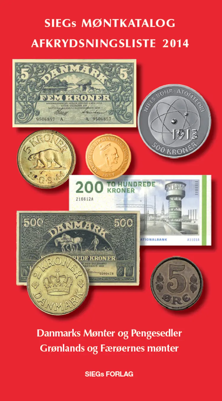 Siegs møntkatalog med afkrydsningsliste 2014 af Jan Bendix
