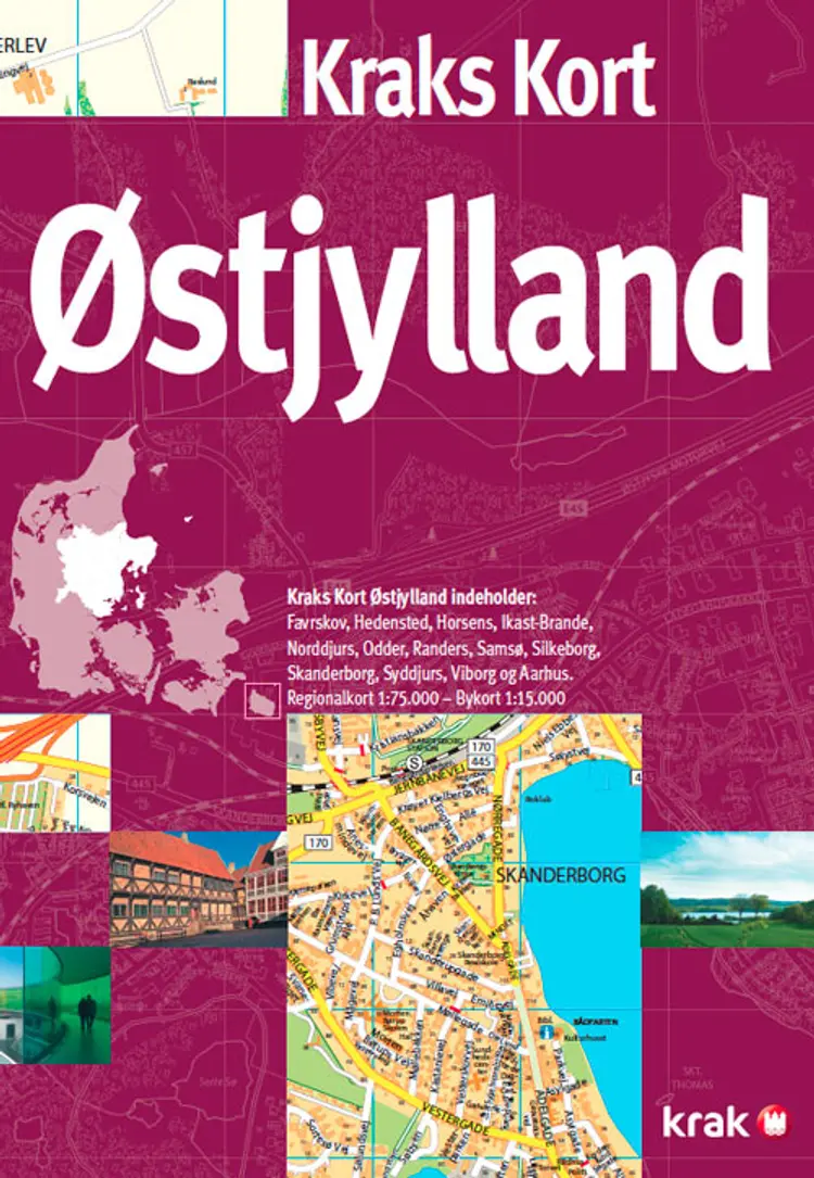 Kraks kort Østjylland af .