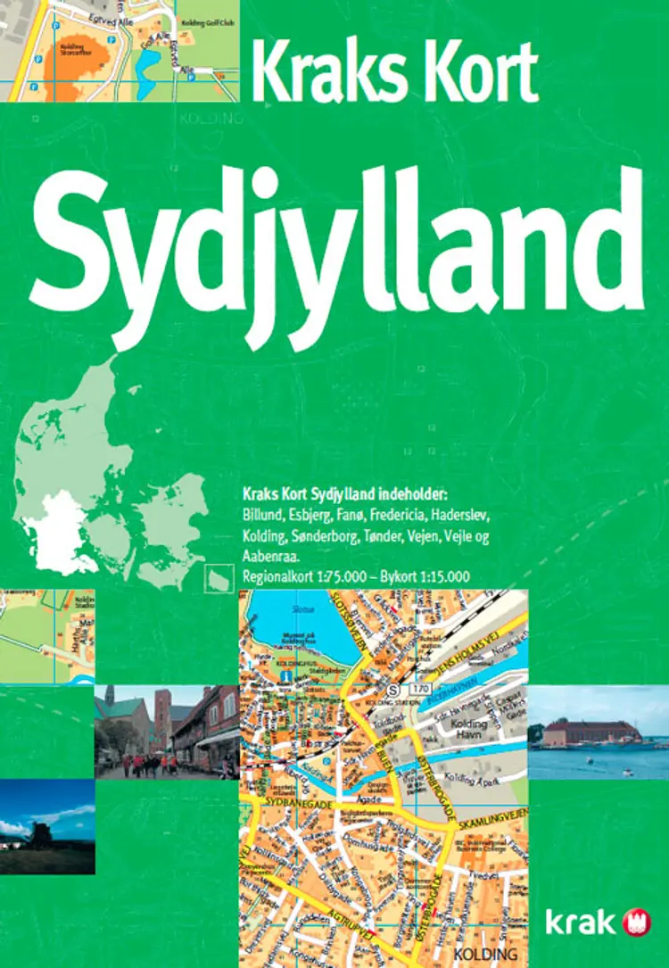 Kraks kort Sydjylland af .