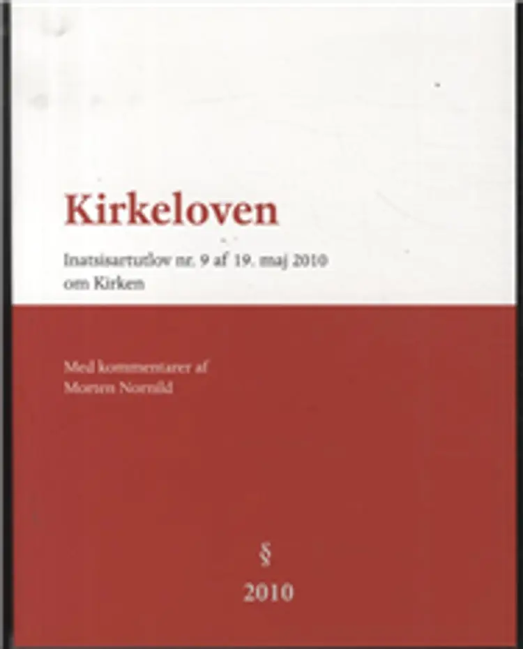 Kirkeloven af med kommentarer af Morten Nornild