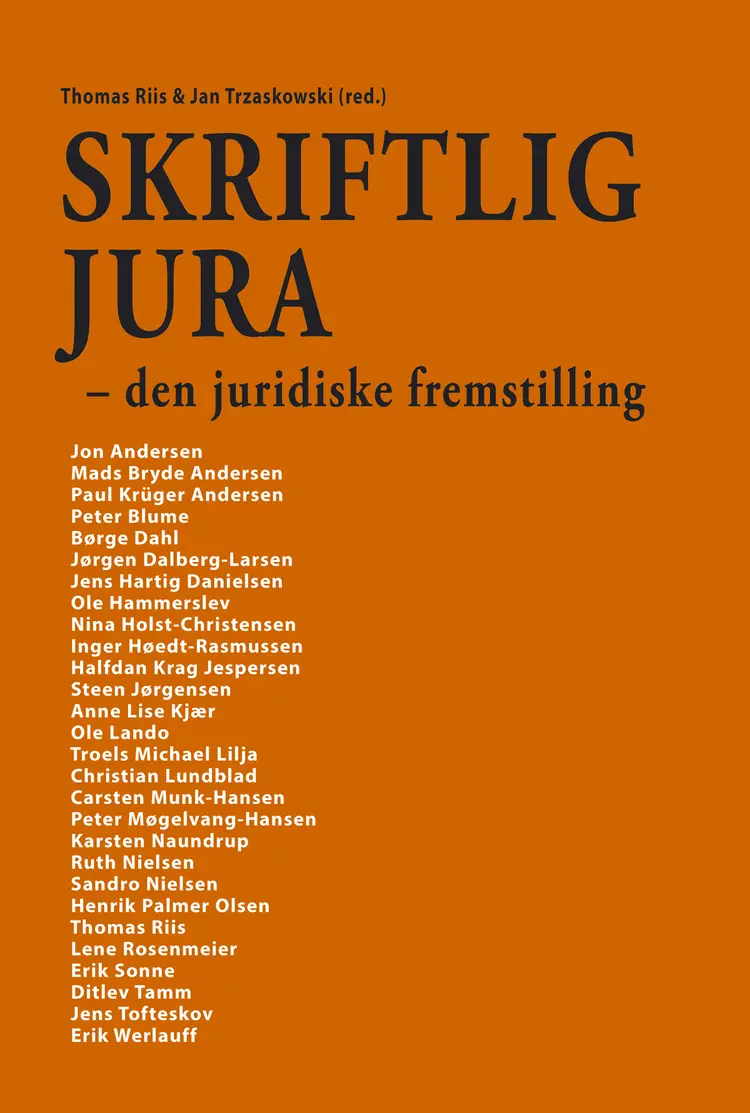 Skriftlig jura af Thomas Riis
