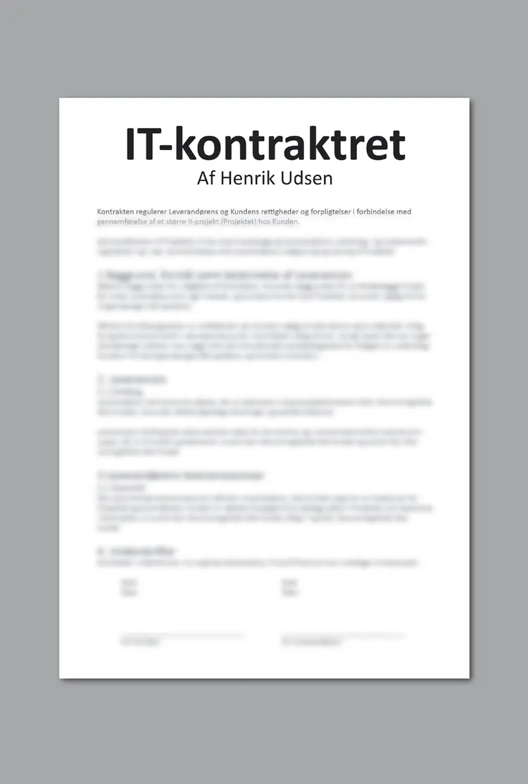 IT-kontraktret af Henrik Udsen