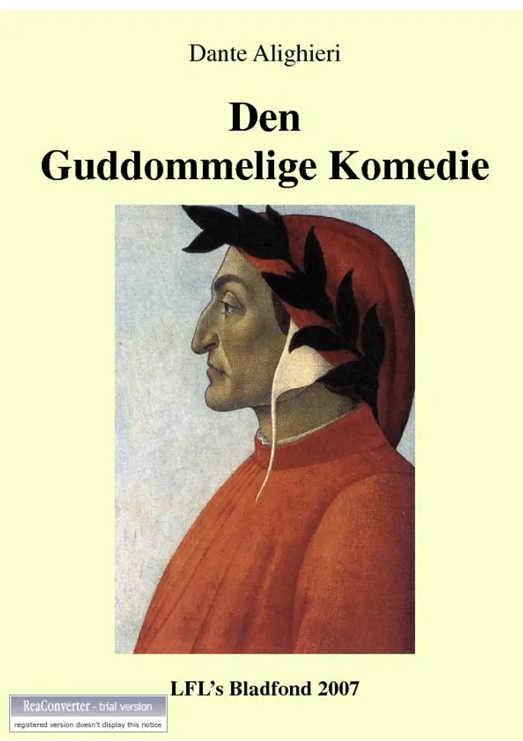 Den guddommelige komedie af Dante Alighieri