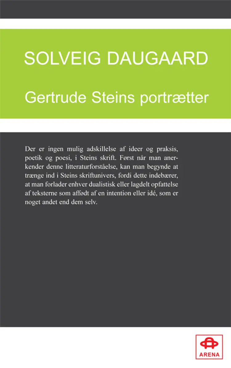 Gertrude Steins portrætter af Solveig Daugaard