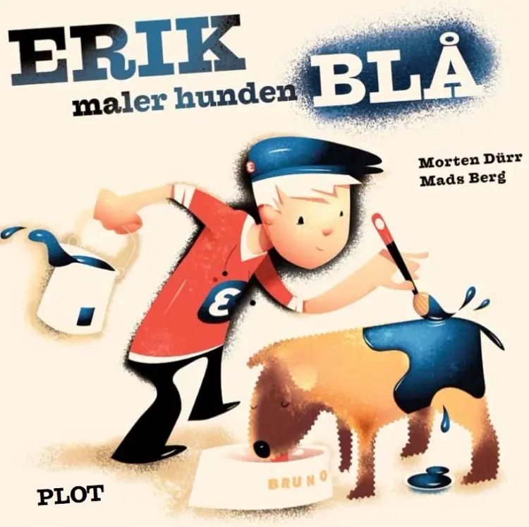 Erik maler hunden Blå af Morten Dürr
