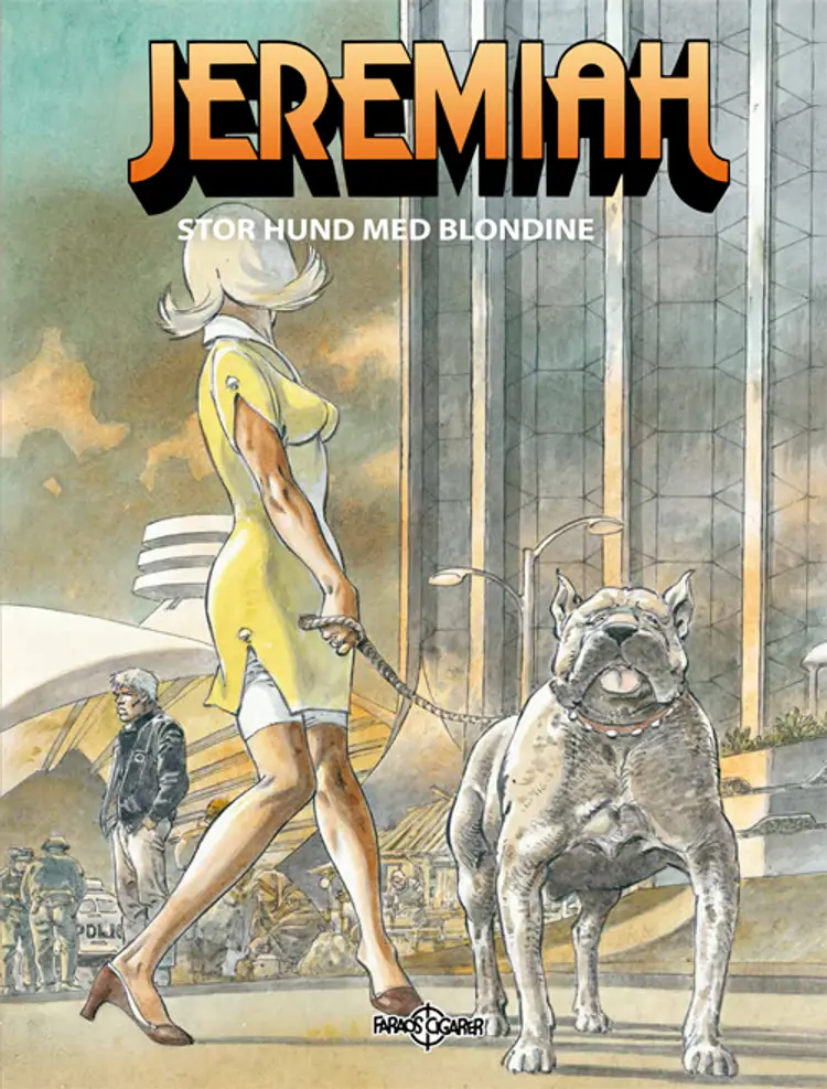Stor hund med blondine af Hermann