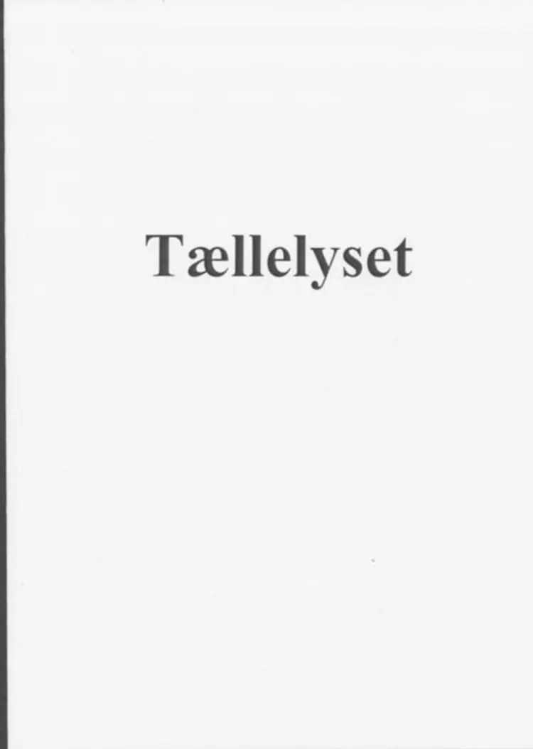 Tællelyset af Hans Christian Andersen