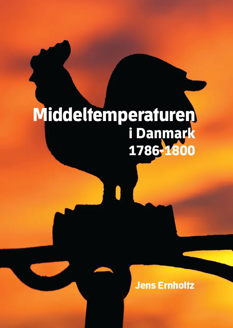 Middeltemperaturen i Danmark 1786-1800 af Jens Ernholtz