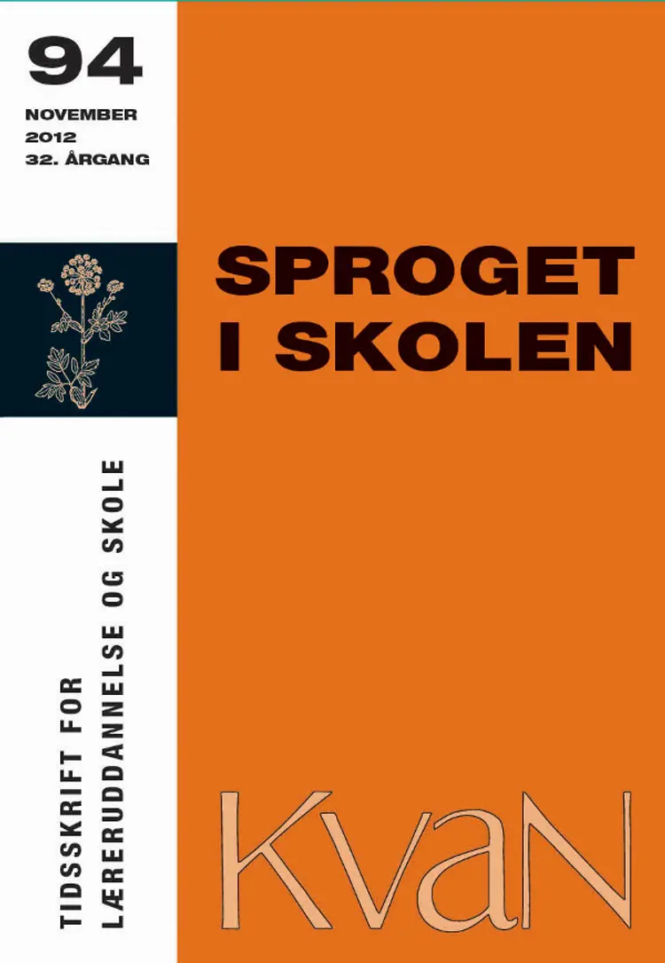 Sproget i skolen - KvaN 94 af Ruth Mulvad