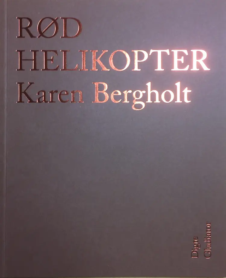 Rød helikopter af Karen Bergholt