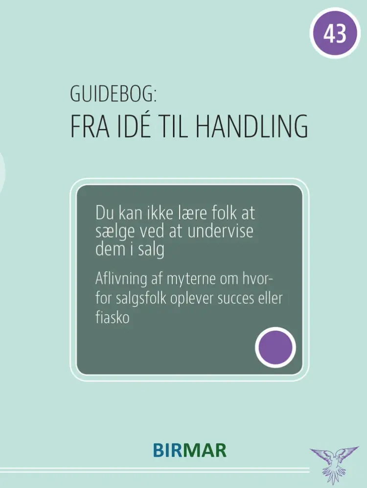 Du kan ikke lære folk at sælge ved at undervise dem i salg af Lars Stig Duehart