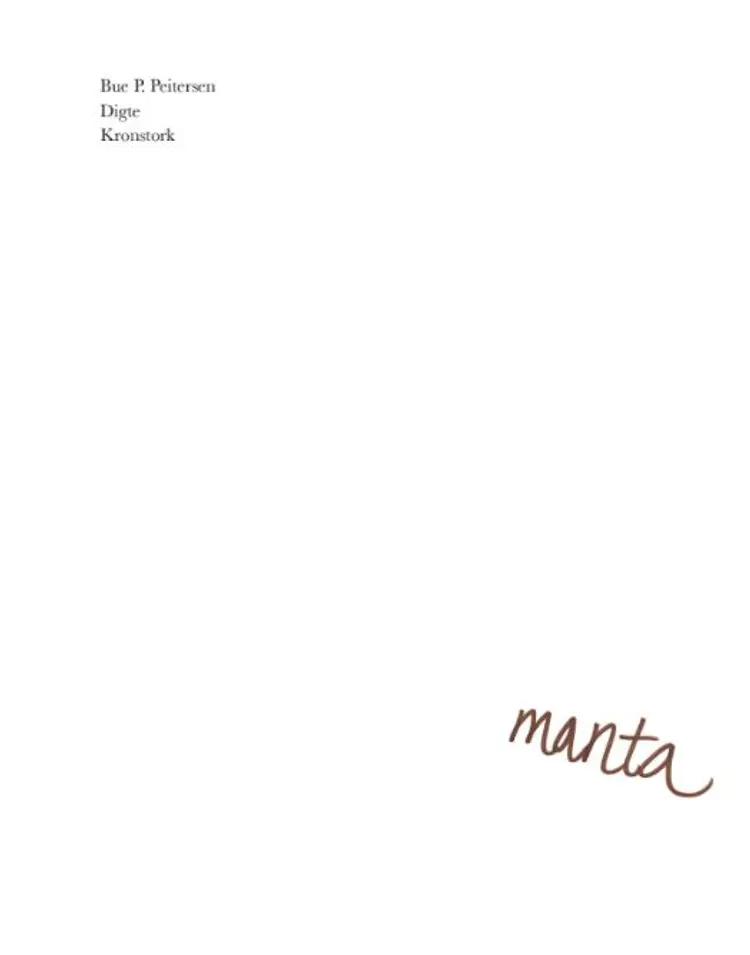 Manta af Bue P. Peitersen