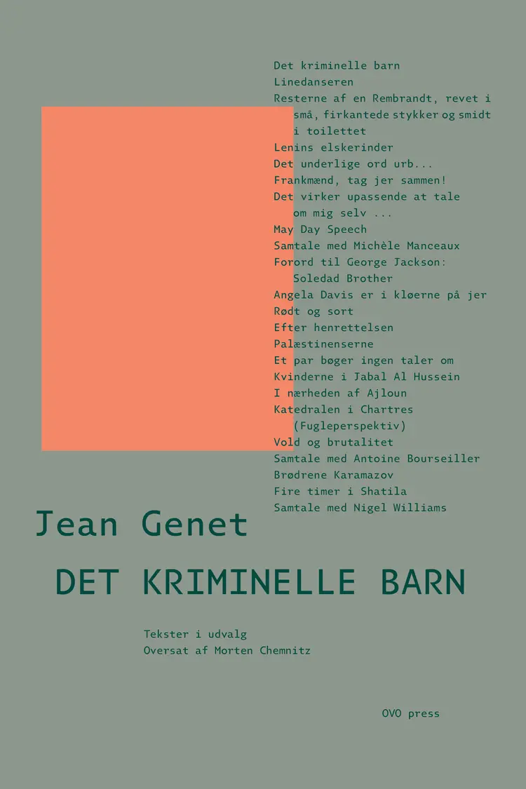 Det kriminelle barn af Jean Genet