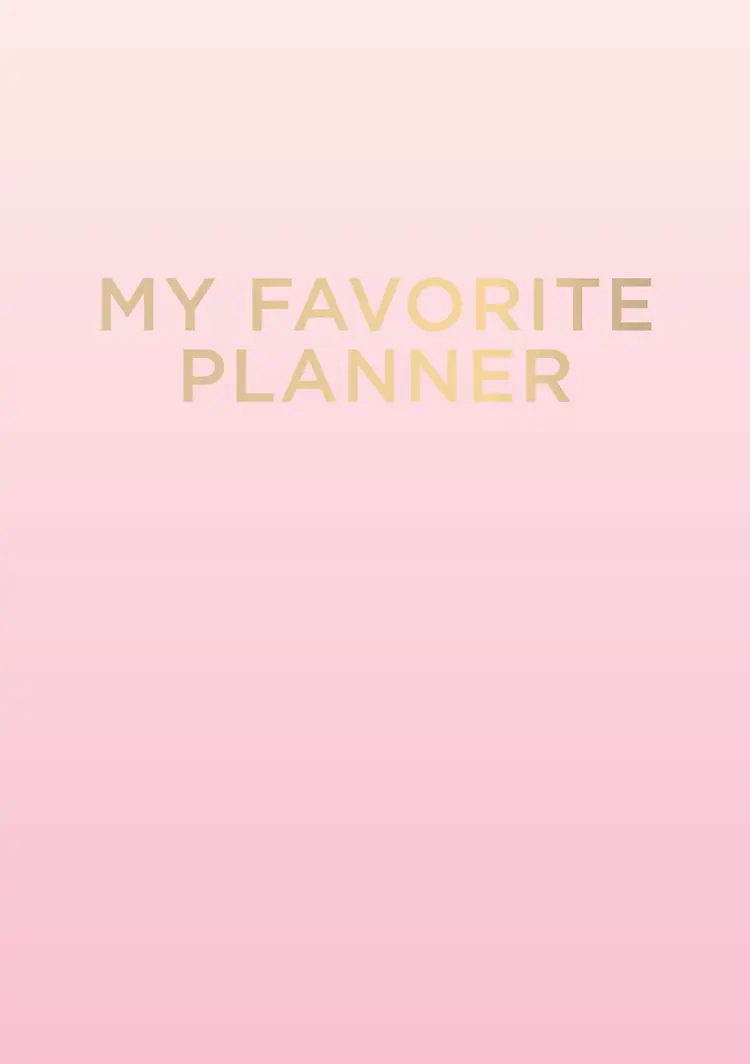 My favorite planner. Engelsk af Sussanne Wexø