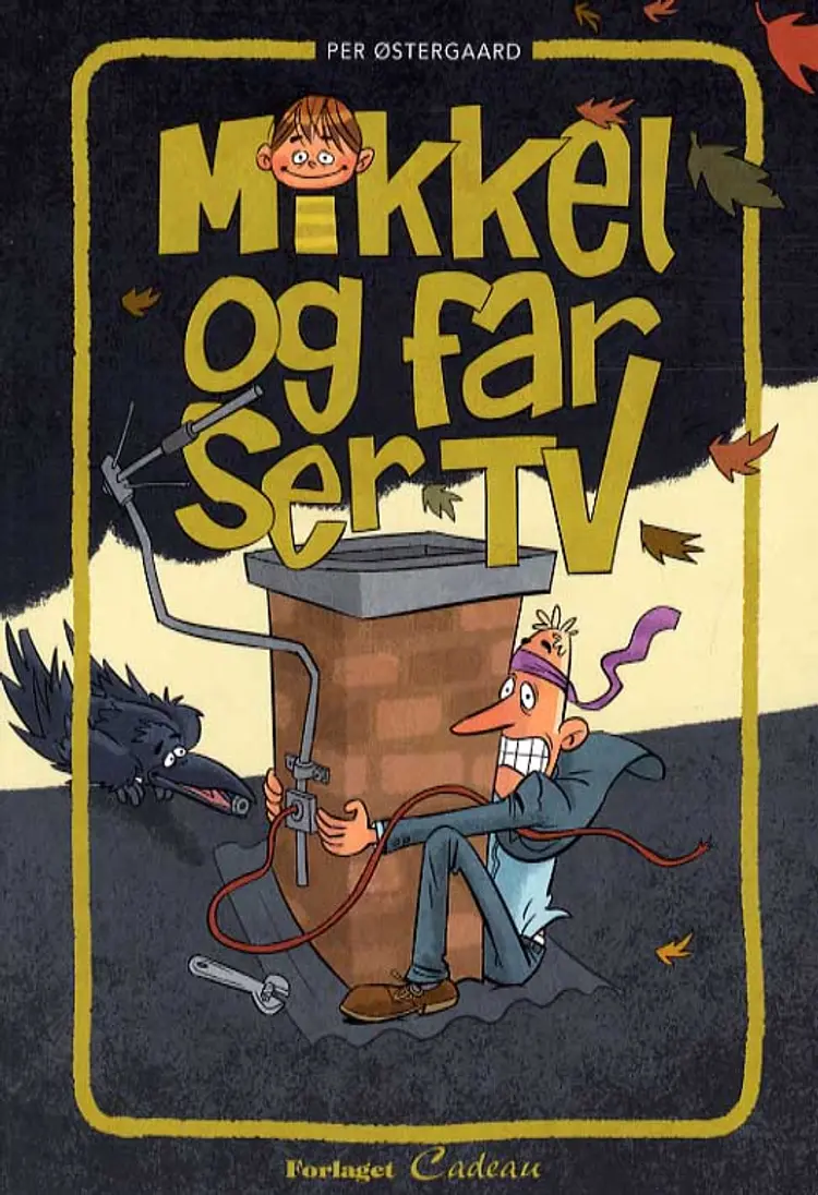 Mikkel og far ser tv af Per Østergaard
