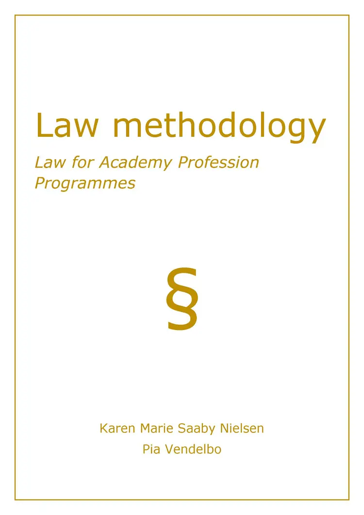 Law methodology af Karen Marie Saaby Nielsen
