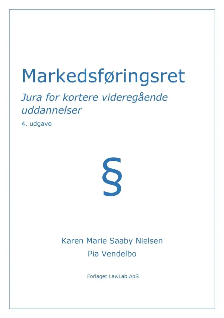 Markedsføringsret af Pia Vendelbo