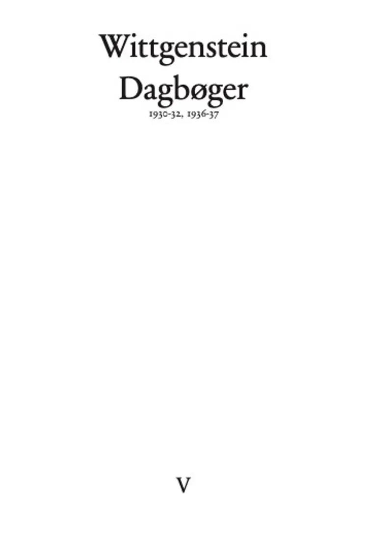 Dagbøger af Ludwig Wittgenstein