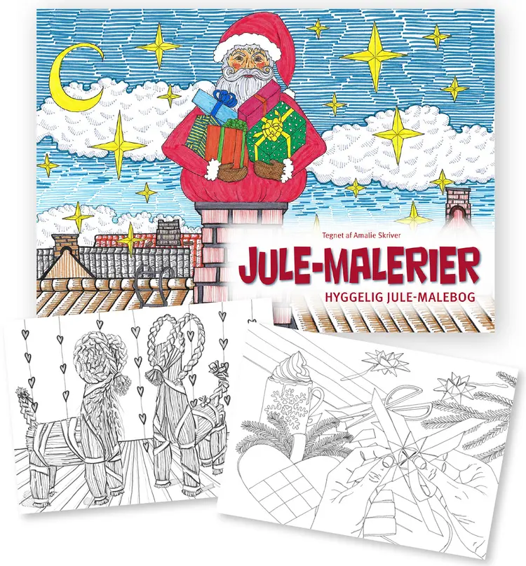Jule-malerier af Amalie Skriver
