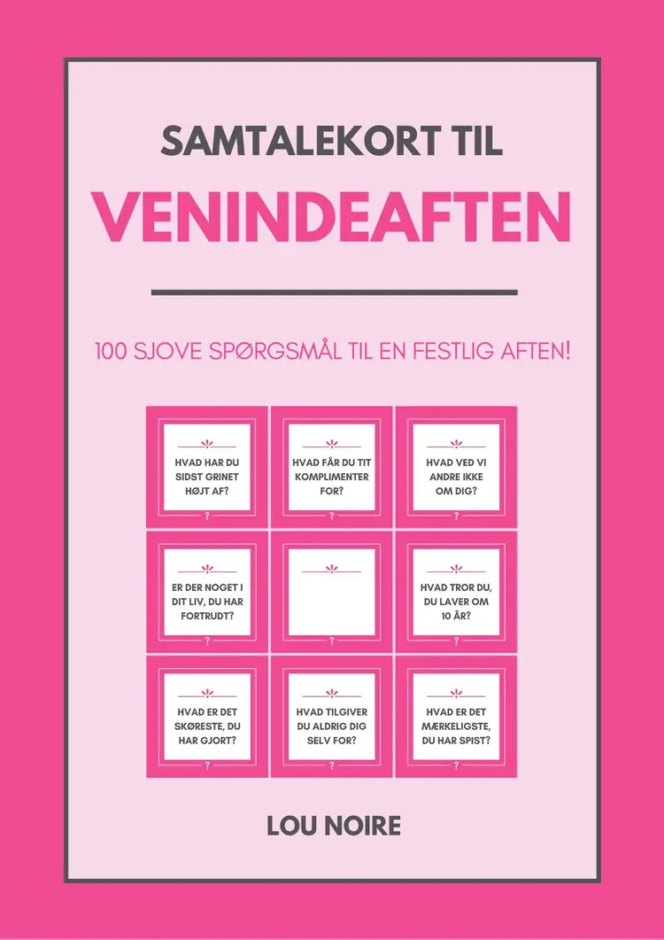 Samtalekort - til venindeaften af Lou Noire