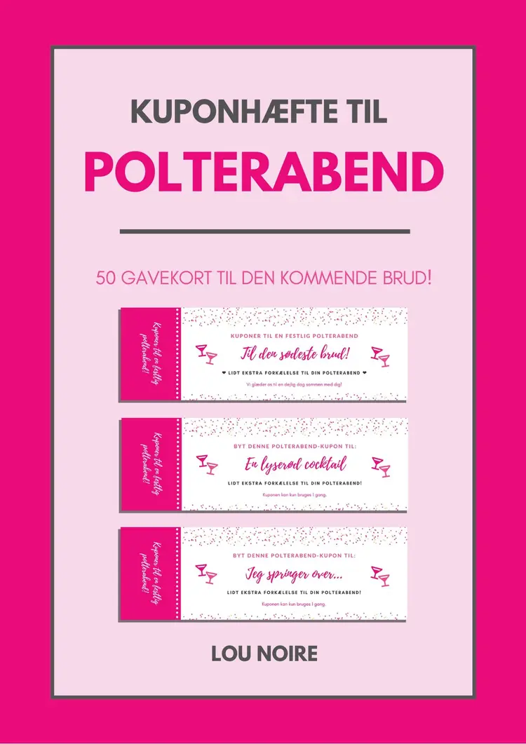 Kuponhæfte til polterabend af Lou Noire