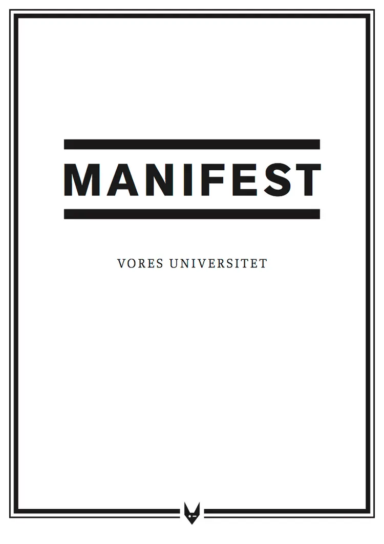 MANIFEST af Reclaiming our University
