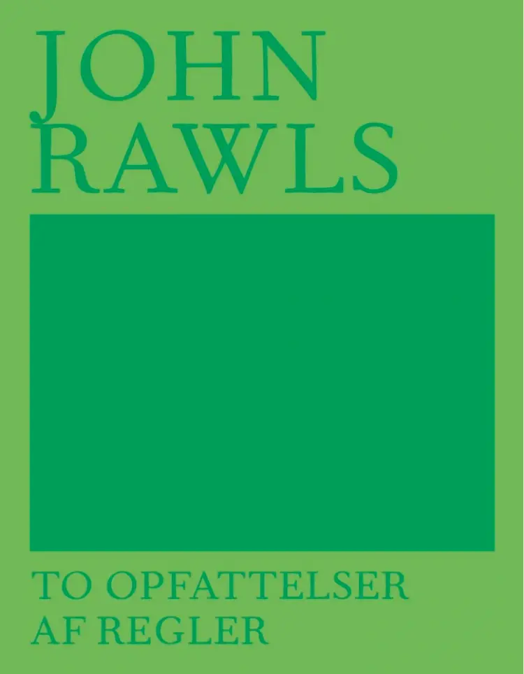 To opfattelser af regler af John Rawls