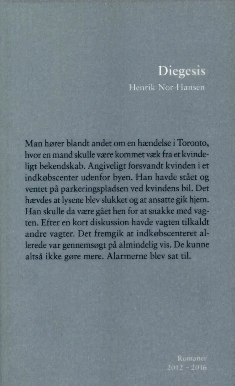 Diegesis af Anne Jørgensen
