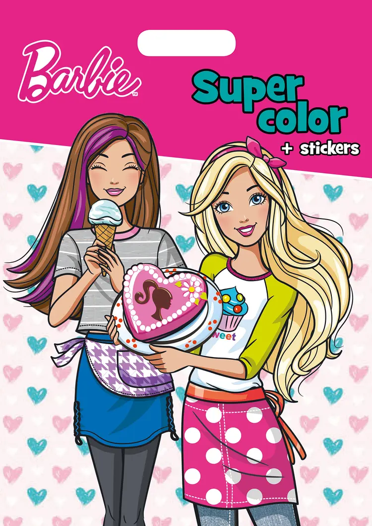 Barbie - SUPER COLOR + STICKERS CARRY ALONG