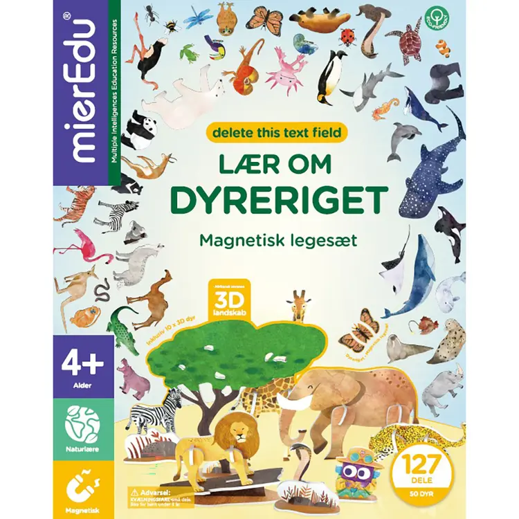 Kæmpe magnetisk legesæt - Lær om dyreriget