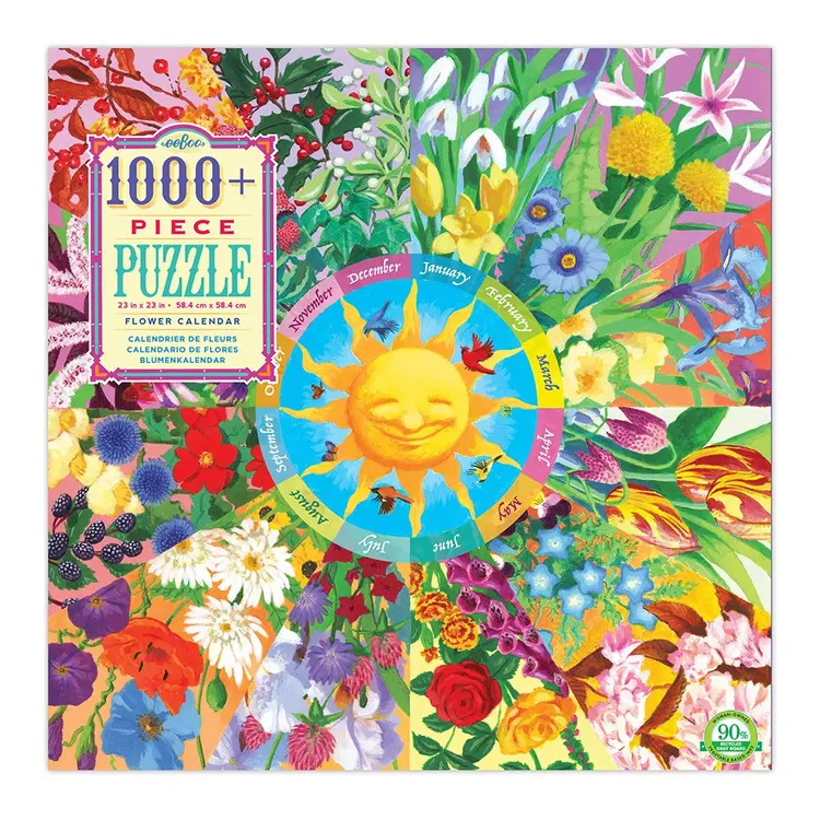 Puslespil 1000 brk - Blomsterkalender
