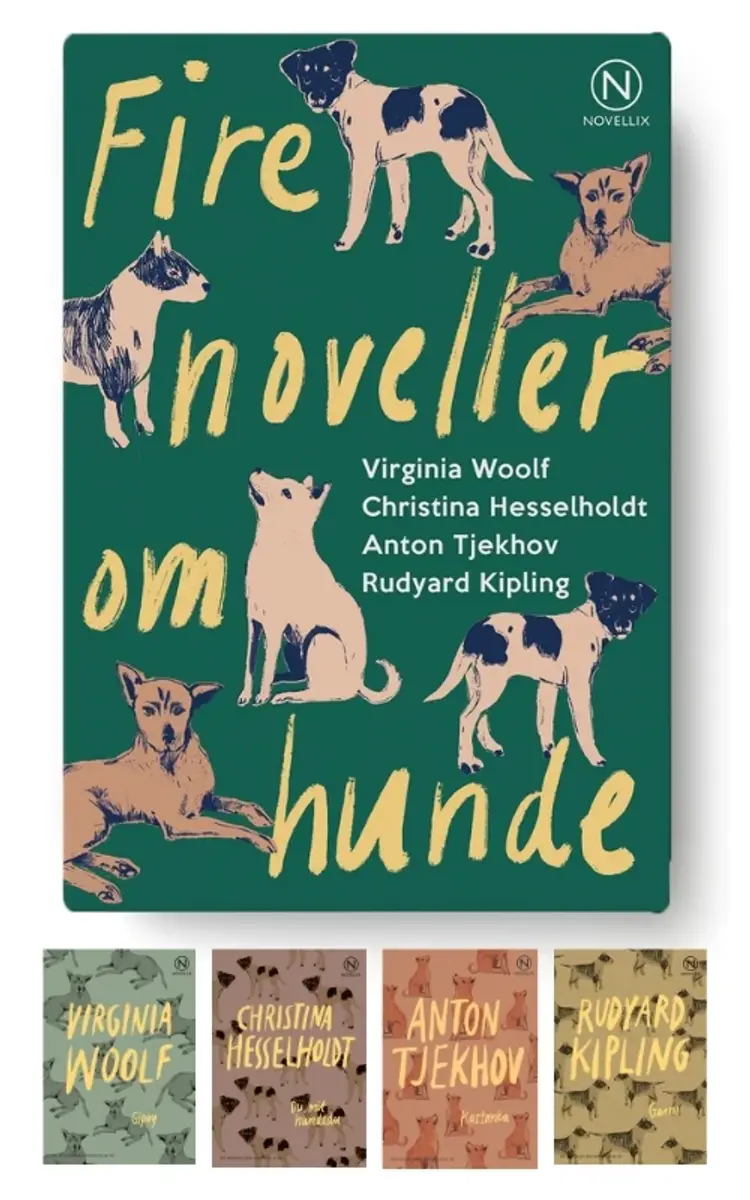 Gaveæske med fire noveller om hunde af Christina Hesselholdt
