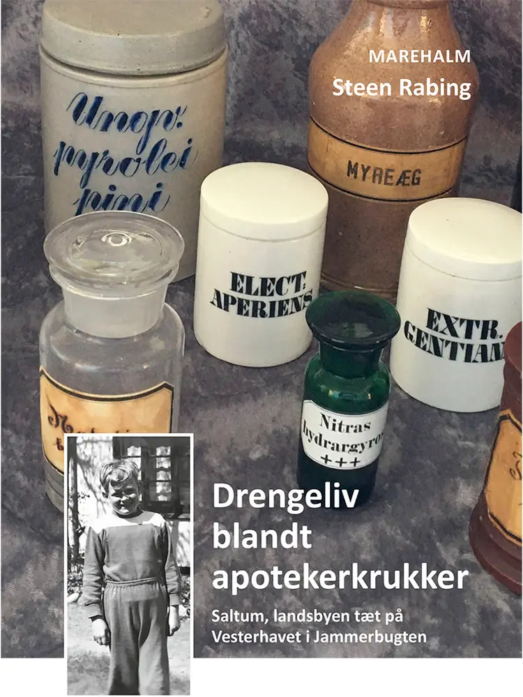 Drengeliv blandt apotekerkrukker af Steen Rabing