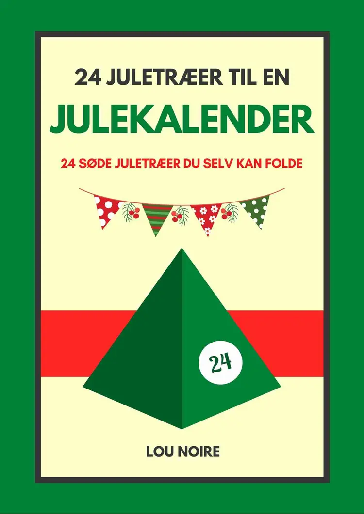 24 juletræer til en julekalender af Lou Noire