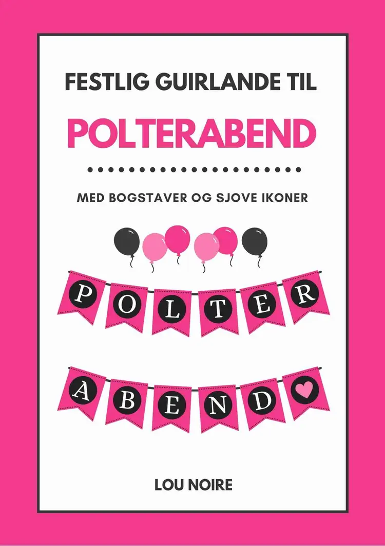 Festlig guirlande til polterabend af Lou Noire